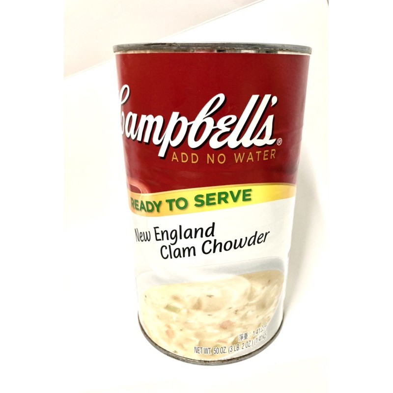 好市多代購 Campbell's金寶 新英倫蛤蜊濃湯1.41公斤