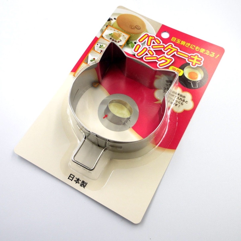 【月牙日系】現貨❤️日本製 cakeland 貓型 不鏽鋼深型 厚鬆餅模 模具 煎蛋 煎餅 鬆餅 貓咪
