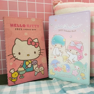 💗正版現貨💗2025年 三麗鷗 車縫 跨年日誌 雙子星 40K 計畫本 手帳本 週記本 114年 筆記本 Kitty