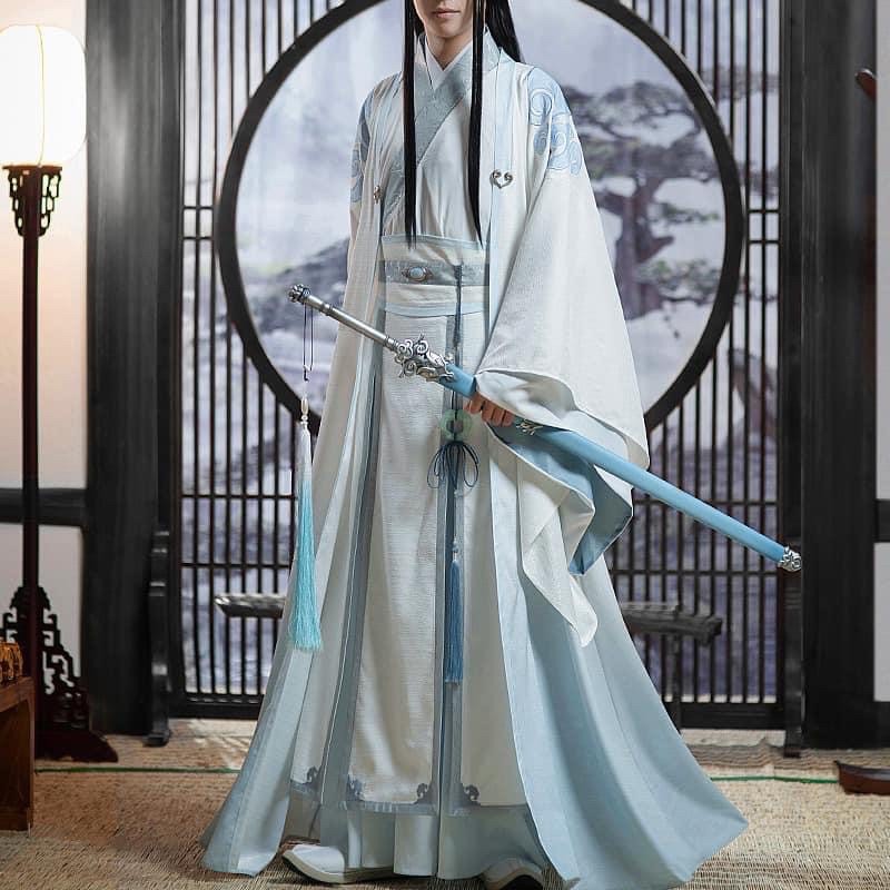 C187 魔道祖師 蓝曦臣 蓝涣 成年 公式 コスプレ服-