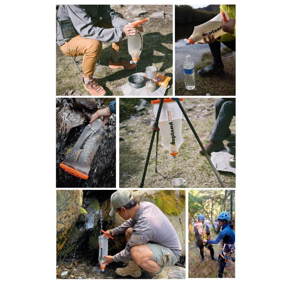 【一年保固】Topland登山濾水器｜實體工作室可試用｜附贈2L水袋/可接sawyer濾水器