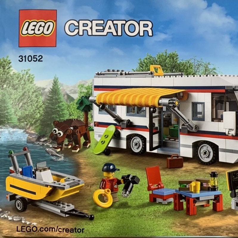 LEGO 樂高 創意百變系列3合1  家庭假期露營車 31108