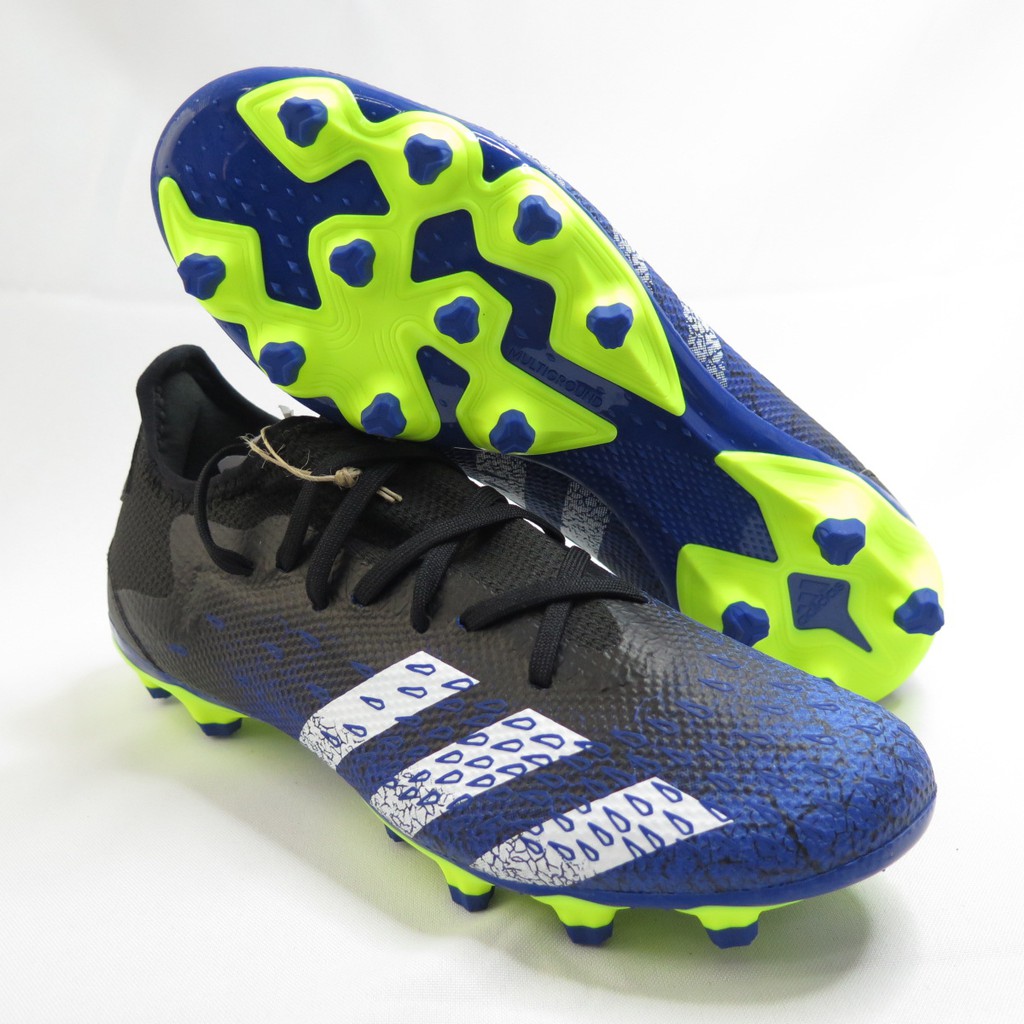 Adidas PREDATOR FREAK 3 男款 足球鞋 釘鞋 FZ3705 黑藍 大尺碼【iSport商城】