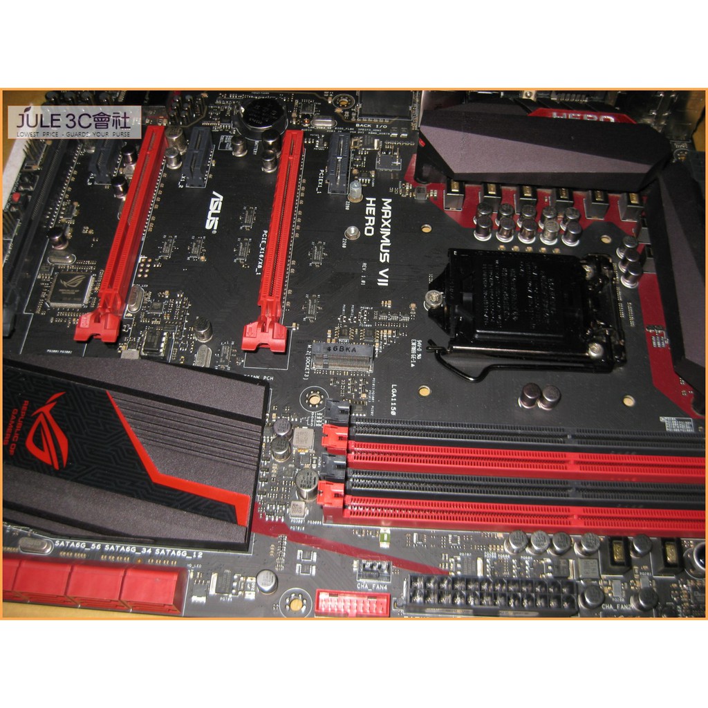 JULE 3C會社-華碩ASUS MAXIMUS VII HERO Z97/ROG/電競/M2/良品/1150 主機板