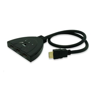 臺灣現貨HDMI三進一出切換器豬尾巴 Hdmi3進1出HDMI分配器 高畫質1080P電視螢幕投影機分接器 長約55cm