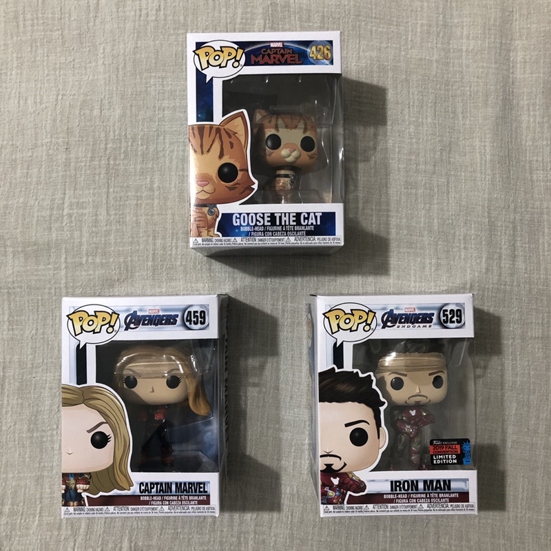 【FUNKO】POP 正版 漫威系列 MARVEL 復仇者聯盟 呆頭鵝 426 驚奇隊長 459 鋼鐵人 529