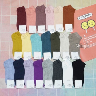 韓國襪子 糖果色 素色 素面 純色 簡約 短襪 女襪 韓襪 韓國襪 襪子 現貨