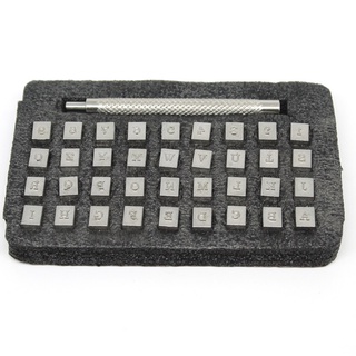 鑫晶（現貨）皮革DIY工具 皮革字母數字鋼印diy手工皮雕個性活字印章不銹鋼材質36件套裝