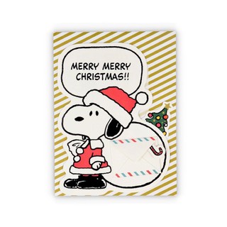 日本 Hallmark SNOOPY 史努比 史奴比 胡士托 小黃鳥 立體卡片 聖誕卡 耶誕卡 卡片 賀卡