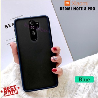 REDMI XIAOMI 小米紅米 Note 8 Pro 手機殼豪華防震矽膠半透明磨砂保護套