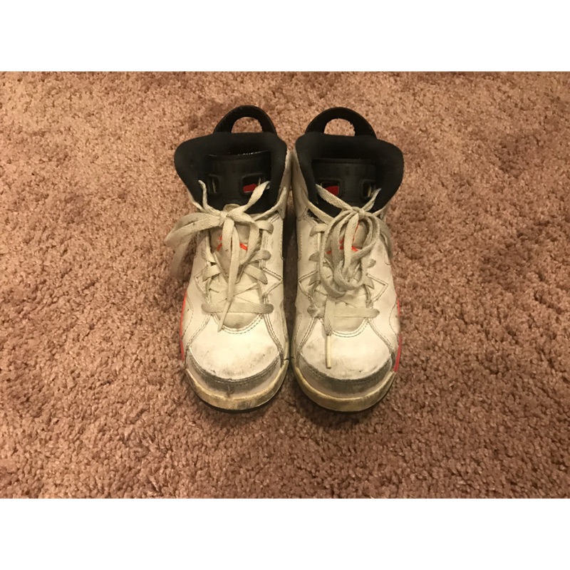 二手 Nike air Jordan 6代 男女童鞋 us13c  19cm