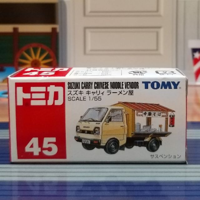 TOMICA 多美 絕版 45 舊藍標 SUZUKI CARRY CHINESE NOODLE 拉麵車 移動販賣車 餐車