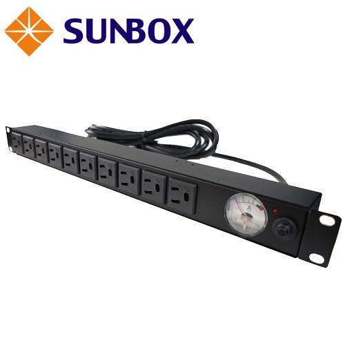 10孔20安培 指針電錶 防脫插座 (SPMA-2012-10R)SUNBOX