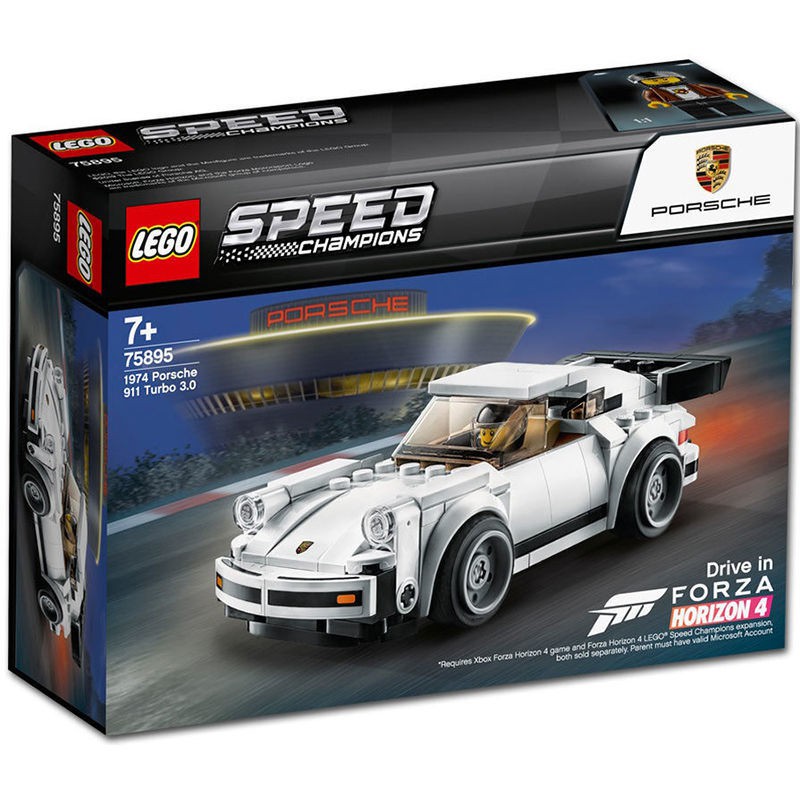 #現貨 免運#LEGO樂高超級賽車系列75895保時捷Turbo 跑車拼插益智積木 玩具