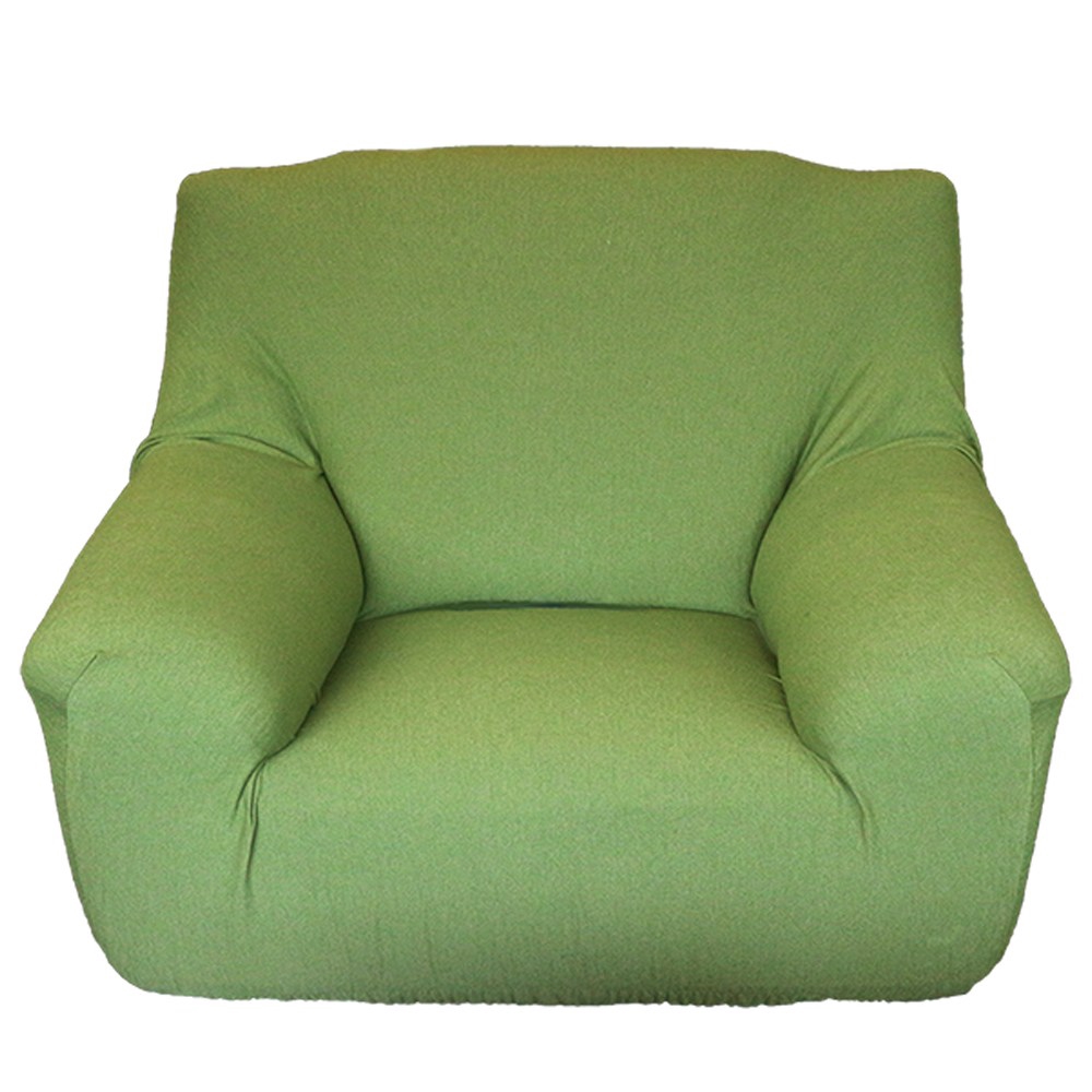 HOLA 混紡彈性一人沙發套 綠色