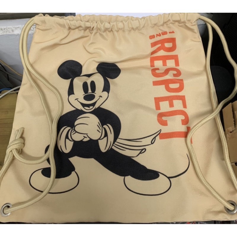 7-11金鼠年Mickey Mouse 帆布束口後背包