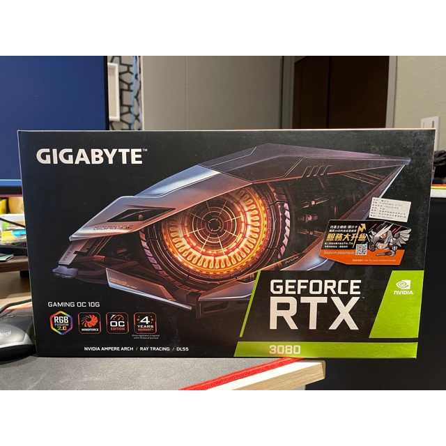 3080 Gigabyte Gaming OC 10G LHR 技嘉三風扇顯示卡 現貨