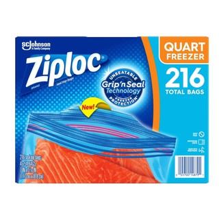 好市多商品-特0414-Ziploc 雙層夾鏈冷凍保鮮袋-小 216入