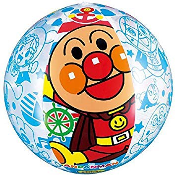 『現貨』全新 日本 麵包超人 海灘球 軟球 充氣 球 玩具 足球 沙灘球 充氣球 紅精靈 大顆 大款