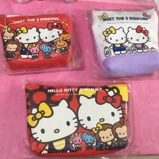 正版三麗鷗授權 Hello Kitty KT雙胞胎PU 零錢包 共有三款
