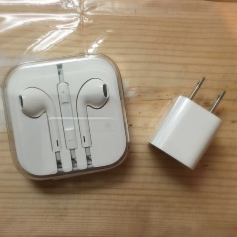 ‼️全新‼️原廠Apple EarPods iPhone 耳機 豆腐充電座 5W USB電源轉接器