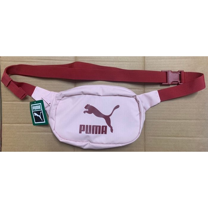 PUMA腰包 (07848202紛紅色) 也可以當斜背包使用 自行車腰包 三鐵 跑步腰包 正品公司貨