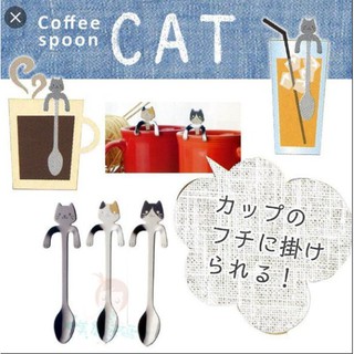日本燕三製貓咪咖啡匙/湯匙 三花貓