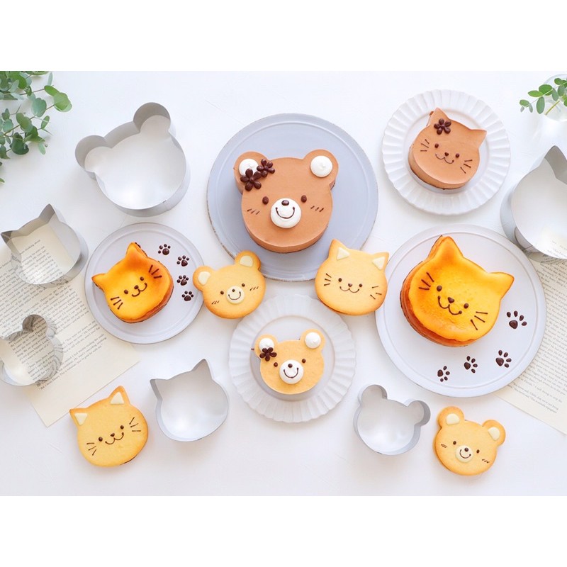 （預購）日本cotta 貓咪 小熊 蛋糕模 餅乾模 慕斯圈 慕斯模 蛋糕圈 模型 模具 烘焙 手作 蛋糕 糕點
