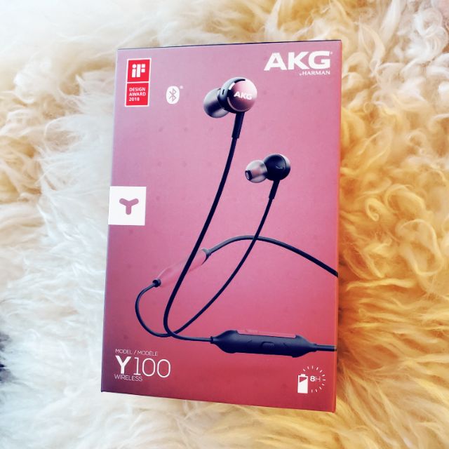AKG Y100 Wireless 無線藍牙耳機 原廠 (粉) 蝦皮購物