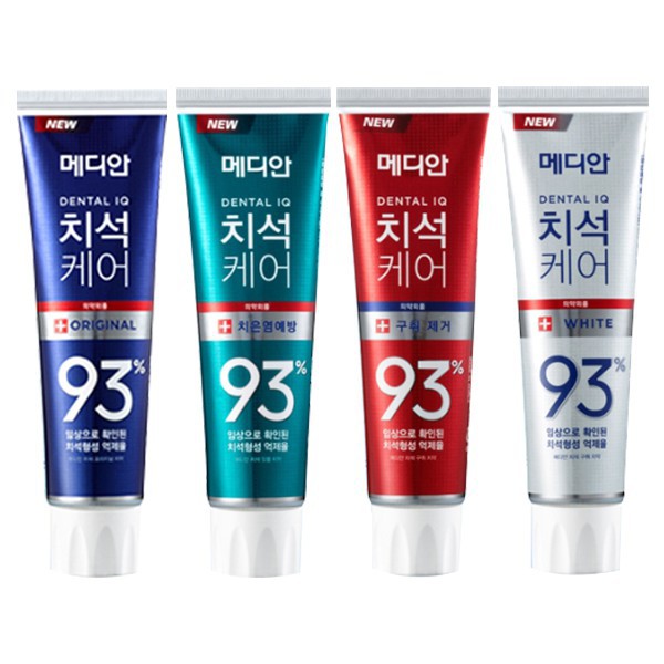 韓國國民牙膏 Median 93% 多重護理牙膏 120g 【花想容】
