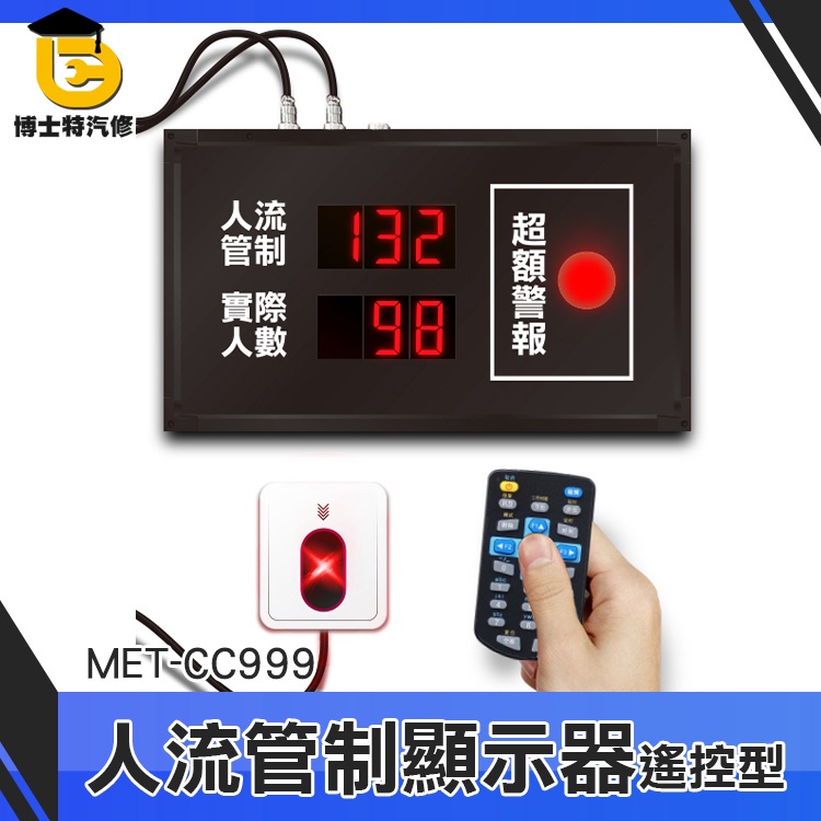 博士特汽修 電子計數器 採購 電子計數器 MET-CC999 LED顯示 人流計數器 人員計數器 容留人數系統