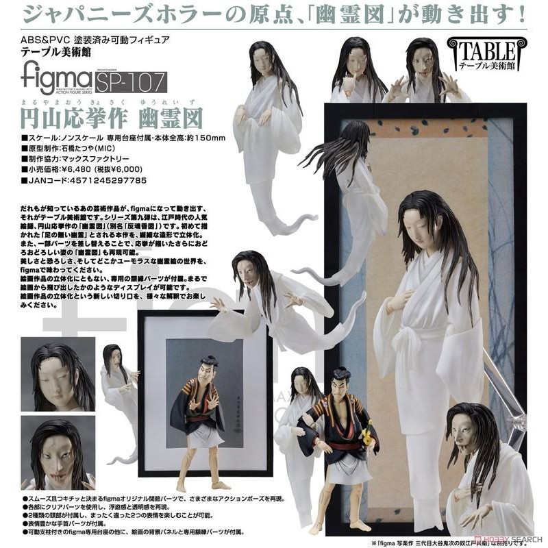 詠揚模型玩具店 Freeing Figma Sp 107 桌上美術館系列圓山應舉作幽靈圖可動完成品 蝦皮購物