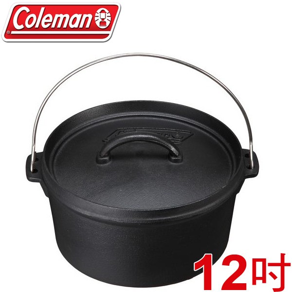 【大山野營-露營趣】Coleman CM-9391J SF荷蘭鍋/12吋 鑄鐵鍋 鐵鑄鍋 烤全雞 壽喜燒