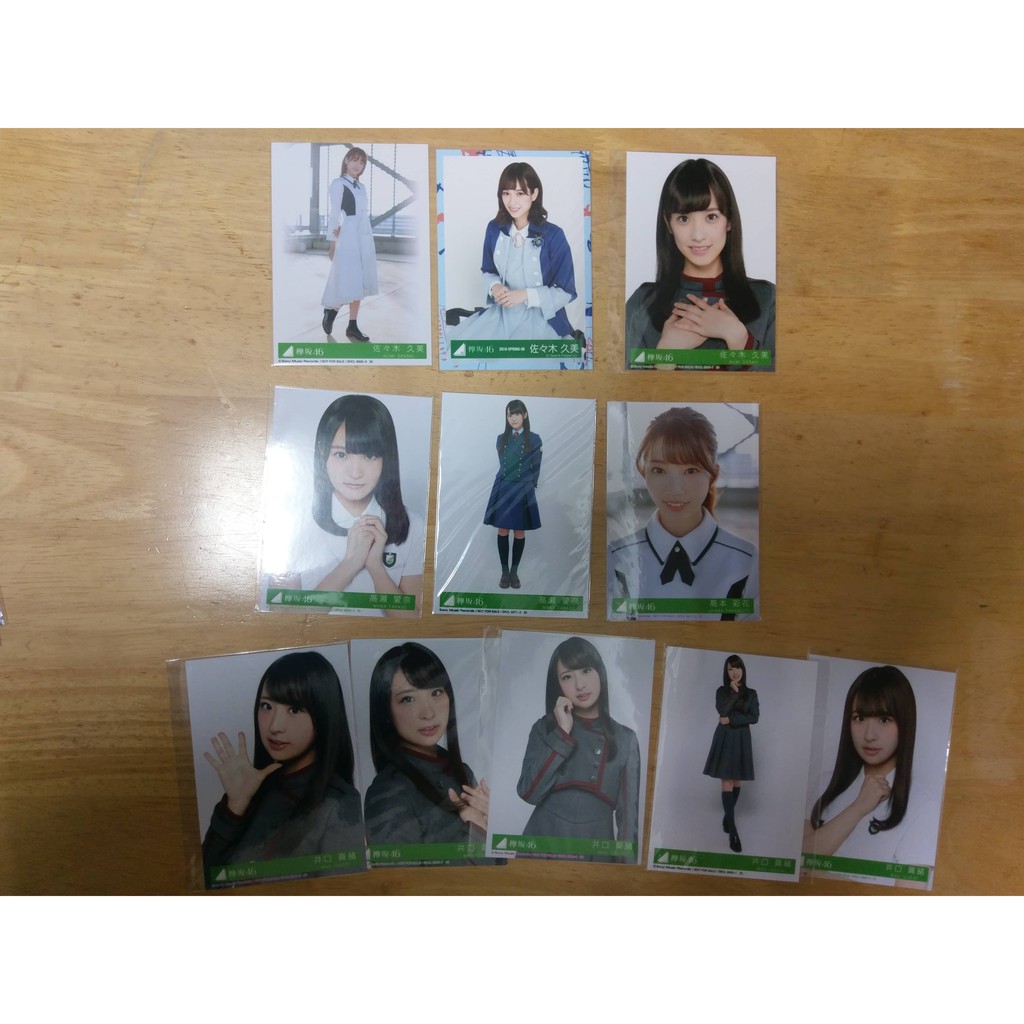 けやき坂46 日向坂46 生寫佐佐木久美高瀨愛奈高本彩花井口真緒 蝦皮購物