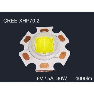 CREE XHP70.2 1A燈珠 6V白光 P70 30W高功率LED