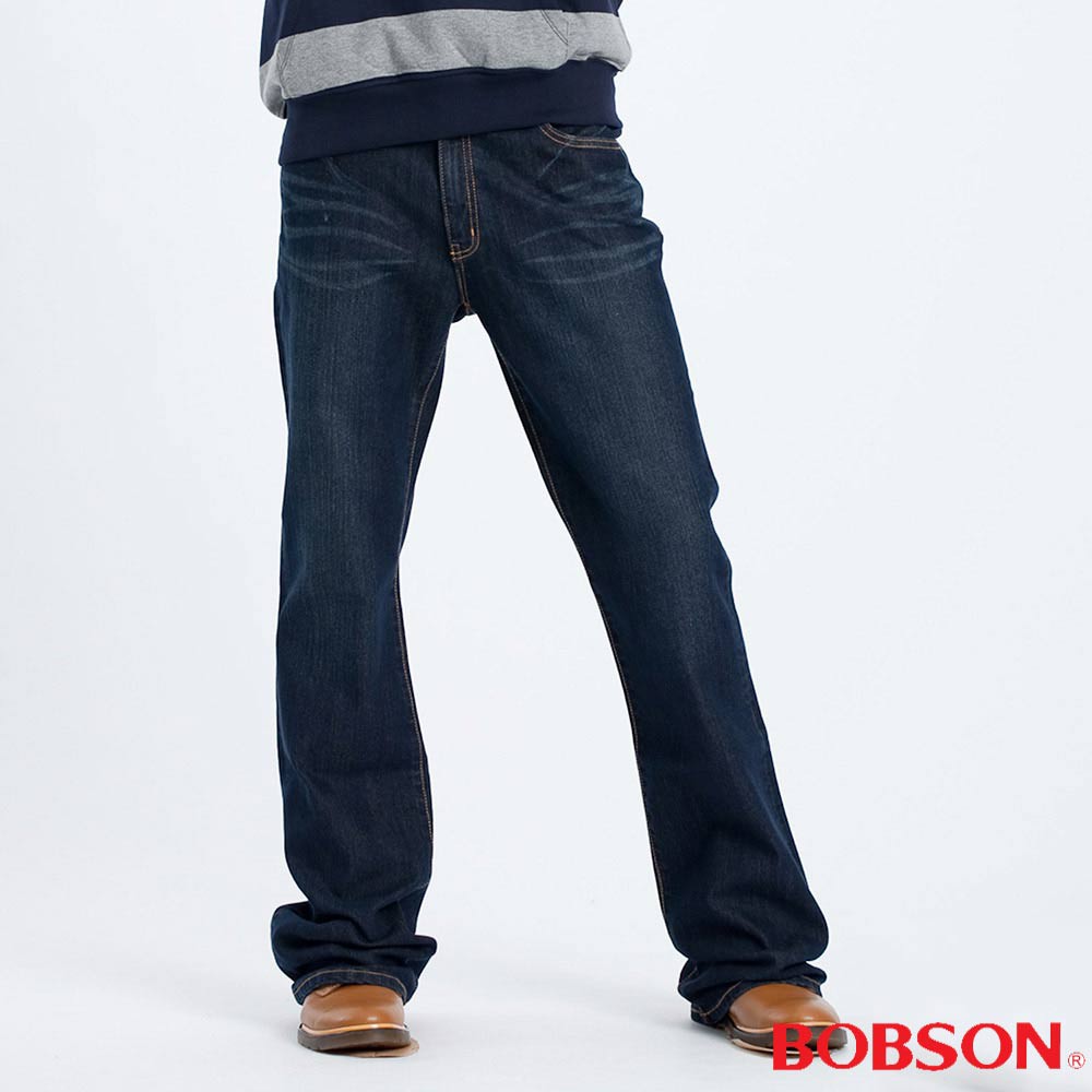 BOBSON 男款伸縮喇叭褲9006-52