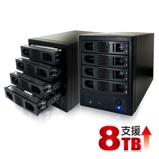 伽利略 35D-U3ES USB3.0 + eSATA 1至4層抽取式硬碟