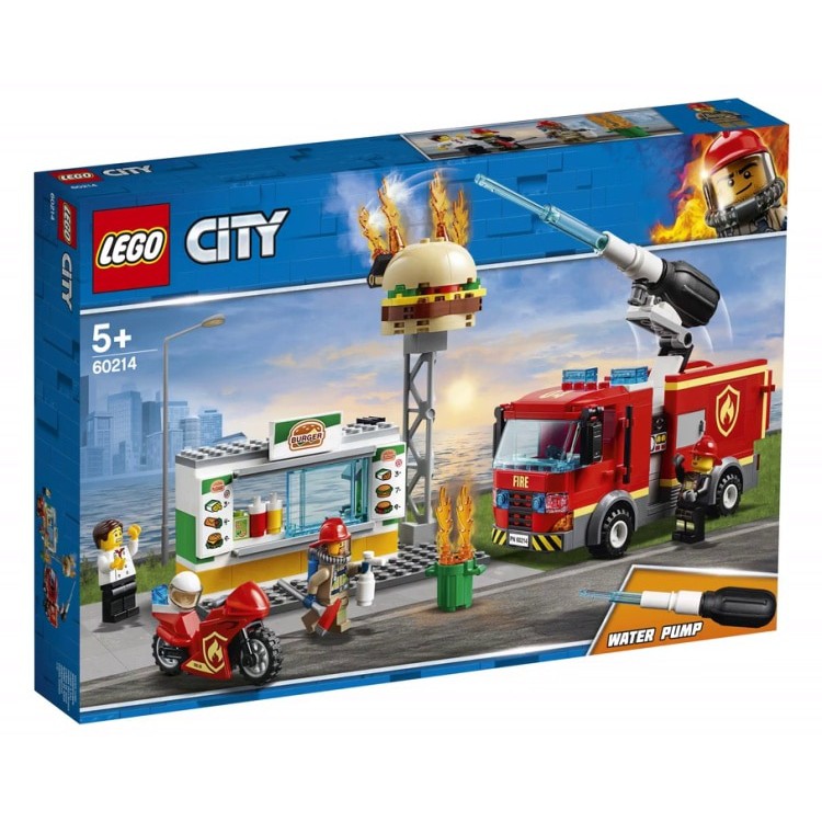 【積木樂園】 樂高 LEGO 60214 CITY系列 漢堡餐廳火災救援