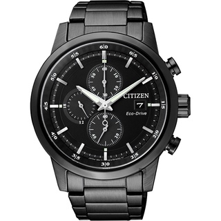 ∣聊聊可議∣CITIZEN 星辰 光動能城市計時碼錶-黑/43mm CA0615-59E 開學季禮物