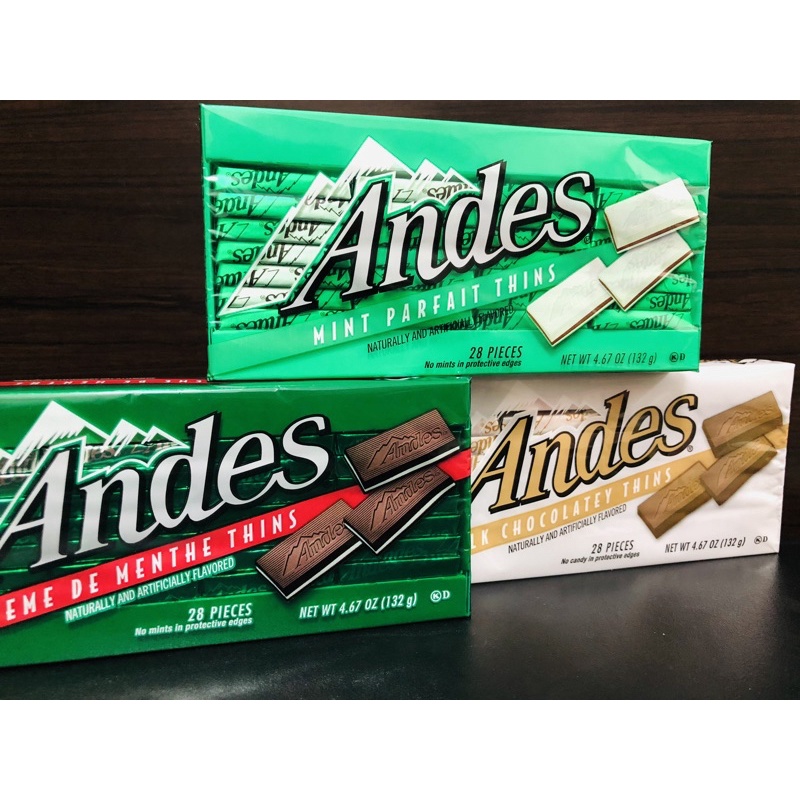 🔥熱銷🔥安迪士 Andes 安迪士雙薄荷風味可可薄片 牛奶可可薄片 單薄荷可可薄片 安迪士 薄荷巧克力 經典巧克力