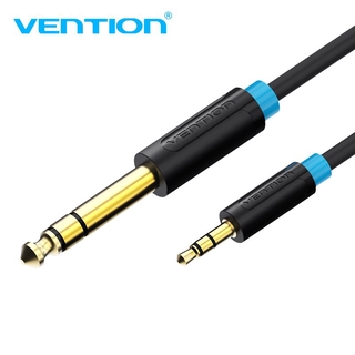 Vention 3.5mm 至 6.35mm 適配器輔助電纜,用於混音放大器鍍金 3.5 插孔至 6.5 插孔 3m 5