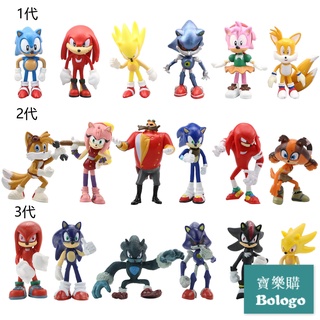 6款Sonic索尼克手辦超音鼠飛天鼠玩具 遊戲模型玩偶擺件