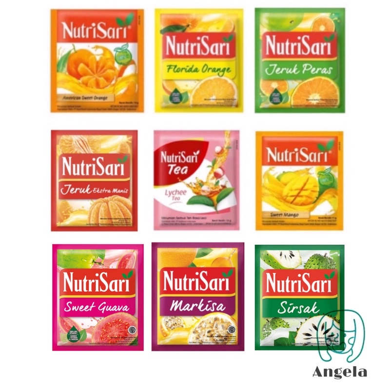 印尼 Nutrisari 橘子果汁飲料粉 橘子/柳橙/荔枝/芒果/百香果/番石榴/刺果番荔枝粉 （9種）