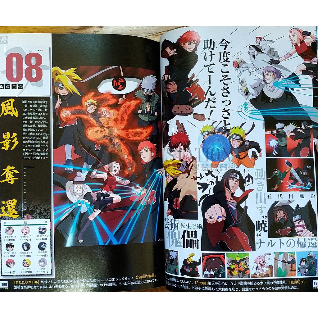 火影忍者角色圖鑑naruto 十年百忍畫冊岸本齊史漩渦鳴人宇智波佐助木葉忍者 蝦皮購物