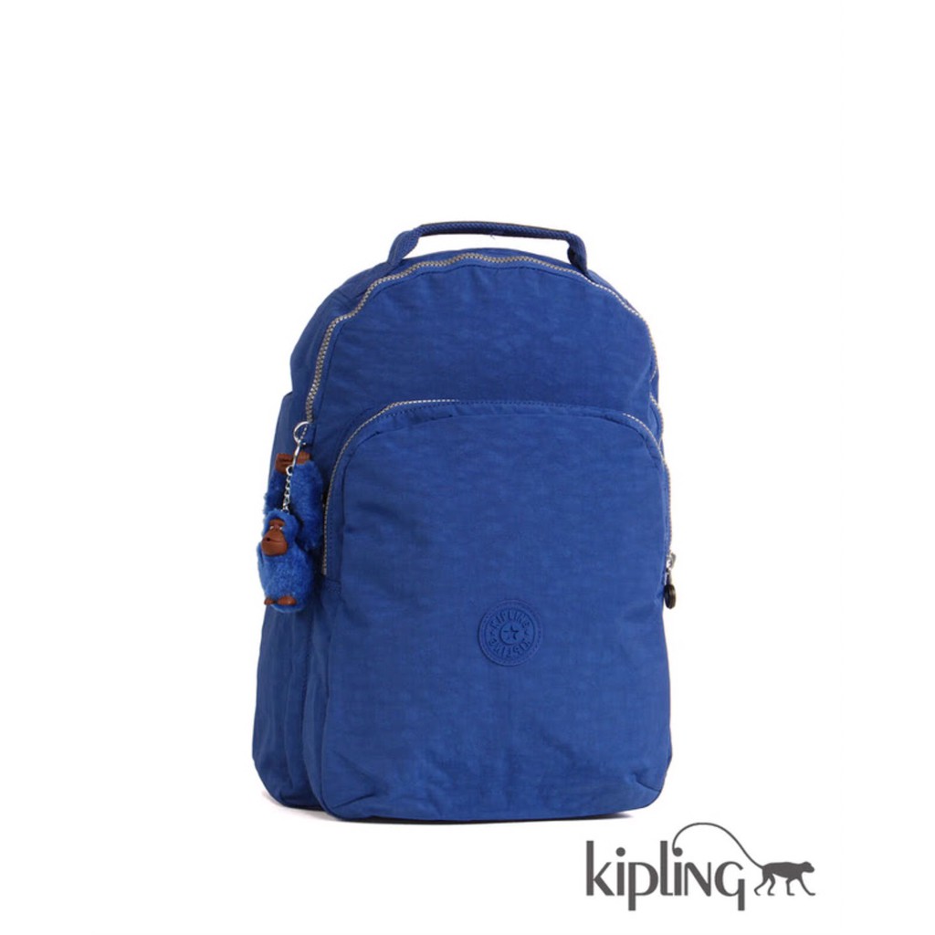 全新【Kipling】深藍素面後背包