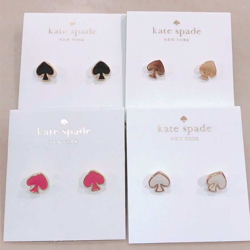 買一送一🔥現貨 紐約🇺🇸 Kate spade 彩色 耳環 耳釘 耳針 耳棒 撲克 個性 女生 幾何 簡約 低調 耳環