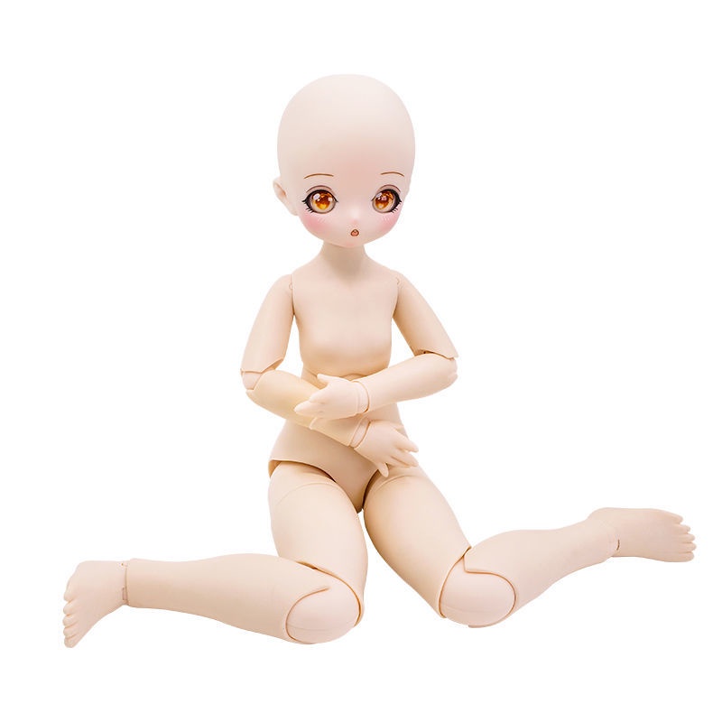 Bjd 娃娃素體徳必勝4分bjd娃娃頭正版裸娃sd人形胖子體改妝練妝身體無妝頭便宜 蝦皮購物