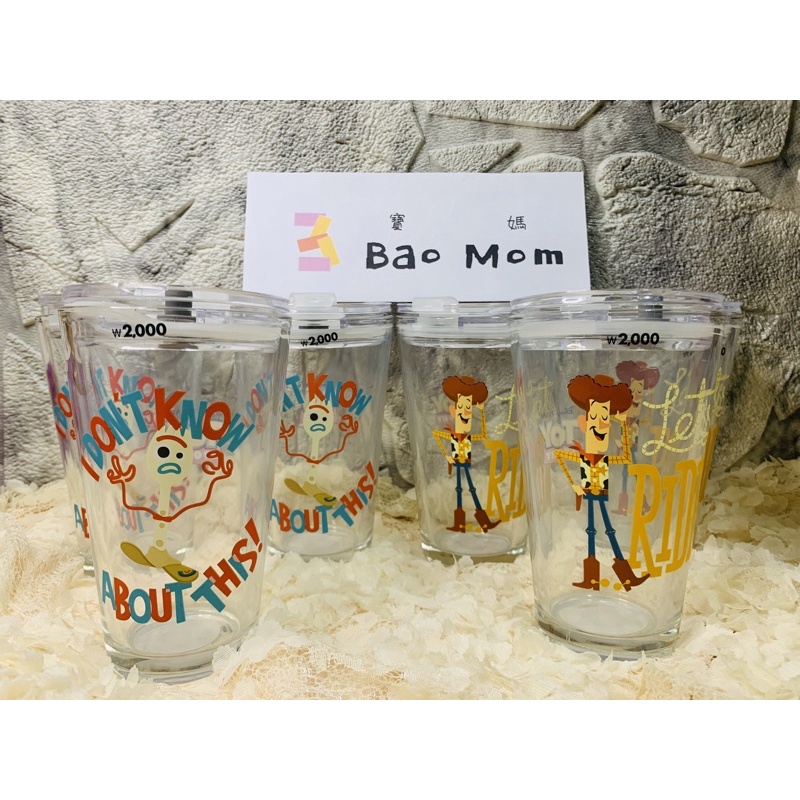 ［Be Woman] 現貨 🉐️ 韓國 大創 Daiso 玩具總動員 玻璃杯 450ml