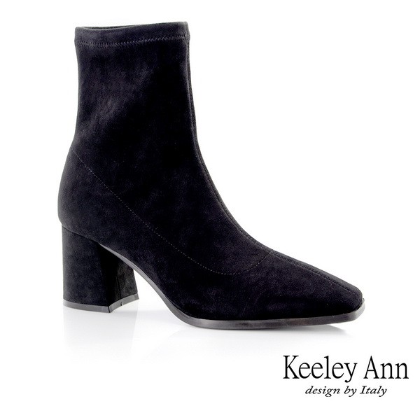 Keeley Ann 柔軟親膚絨布料方頭短靴(1776171)
