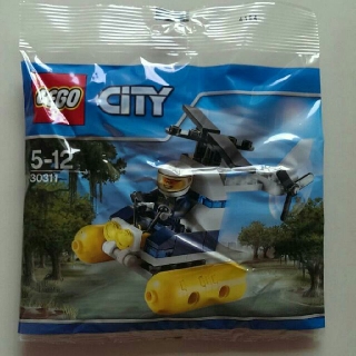 樂高 LEGO 30311 城市系列 City 直升機快艇 polybag